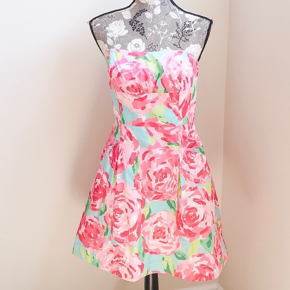 Lilly Pulitzer Dresses & Skirts - 🌸 Lilly Pulitzer Strapless Dress size 6 🌸